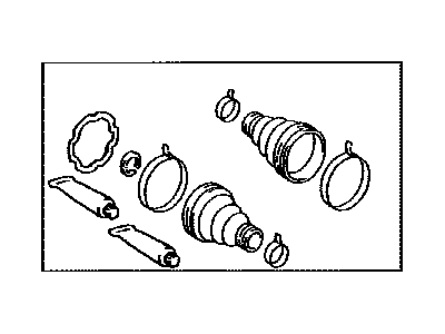 Lexus 04437-50020 Boot Kit, Rear Drive Shaft