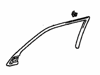 Lexus 67663-50010-W3 Garnish, Door Frame, Upper RH