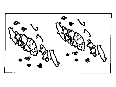 1990 Lexus LS400 Brake Pad Set - 04491-50011