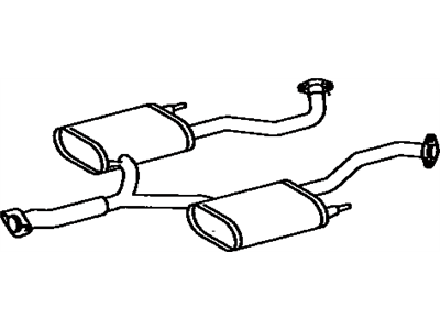 Lexus 17420-50010 Exhaust Center Pipe Assembly