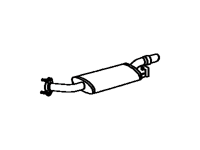 Lexus 17440-50010 Exhaust Tail Pipe Assembly