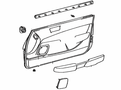 Lexus 67610-50020-J0 Board Sub-Assy, Front Door Trim, RH