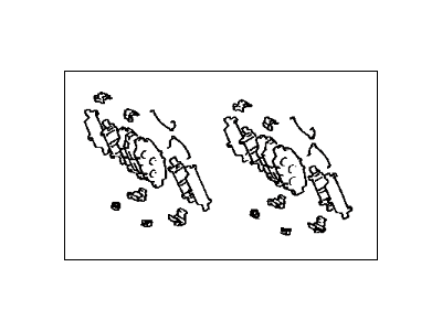 Lexus 04492-50050 Rear Disc Brake Pad Kit