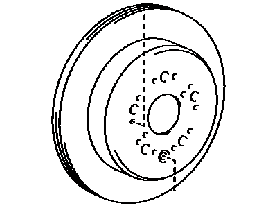 1992 Lexus LS400 Brake Disc - 42431-50040