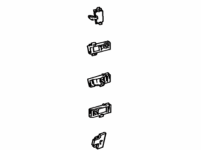 Lexus 75492-50030 Retainer, Outside Moulding, NO.5