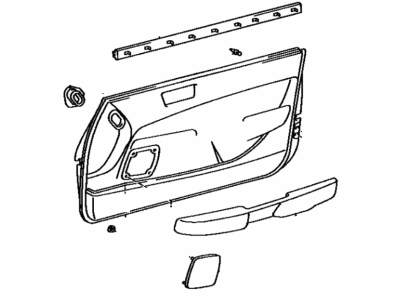 Lexus 67620-50020-05 Board Sub-Assy, Front Door Trim, LH