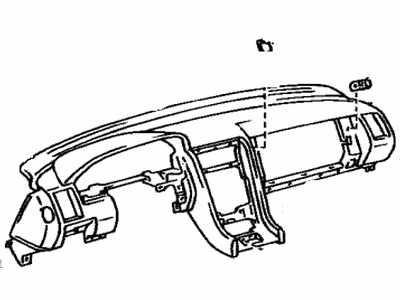 Lexus 55401-50010-03 Pad Sub-Assy, Instrument Panel Safety