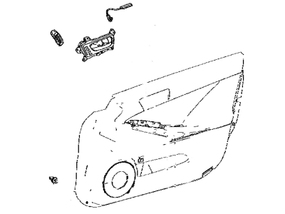 Lexus 67620-53841-21 Panel Assembly, Front Door