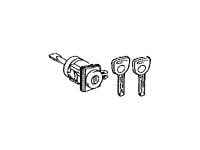 Lexus 69052-50130 Door Lock Cylinder & Key Set, Left