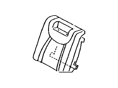 Lexus 71078-50500-A1 Rear Seat Back Cover, Left (For Separate Type)