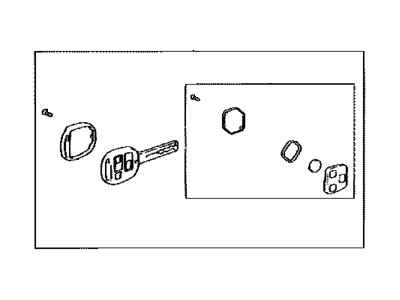 Lexus 89070-50D81 Door Control Transmitter (Cut Key)