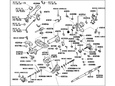 Lexus 45250-50191 Column Assy, Steering