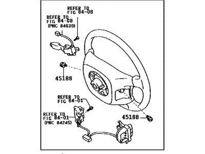 Lexus 45100-50221-B2 Steering Wheel Assembly