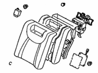 Lexus 71490-50270-B5 Back Assy, Rear Seat, LH (For Separate Type)