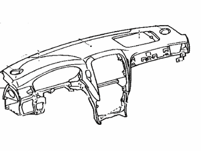 Lexus 55401-50900-B0 Pad Sub-Assy, Instrument Panel Safety