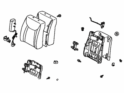 Lexus 71430-5A160-B0 Back Assy, Front Seat, RH(For Separate Type)