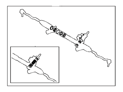 Lexus 04445-50040 Gasket Kit, Power Steering Gear(For Rack & Pinion)