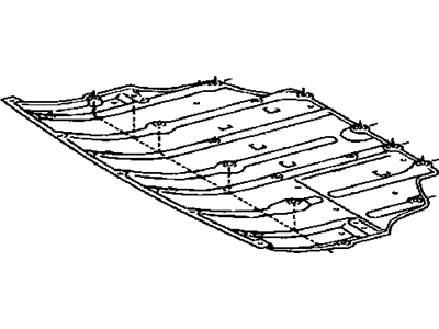 Lexus 51440-50080 Engine Under Cover Assembly, No.1