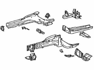 Lexus 57102-50130 Member Sub-Assy, Front Side, LH