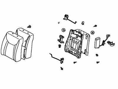 Lexus 71440-5A210-A2 Back Assy, Front Seat, LH(For Separate Type)