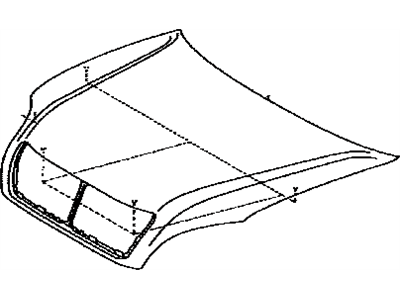 Lexus 53301-50070 Hood Sub-Assembly