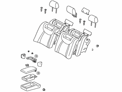 Lexus 71480-50810-02 Back Assembly, Rear Seat