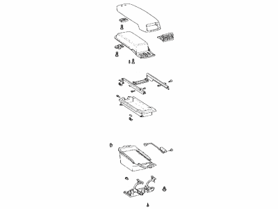 Lexus 58920-50130-E0 Rear Console Armrest Assembly