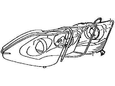 Lexus 53184-50050 Seal, Headlamp Cover, LH