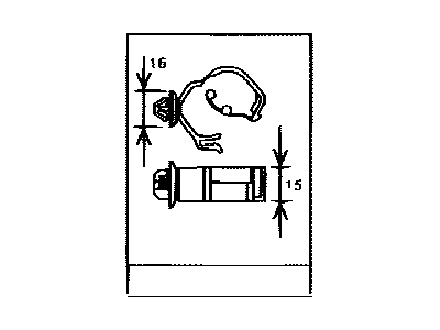 Lexus 82711-1E350 Clamp, Wiring Harness