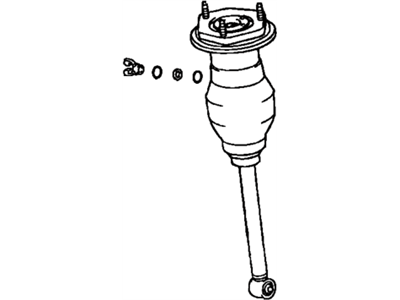 Lexus 48090-50110 Cylinder Assy, Pneumatic, Rear LH W/Shock Absorber