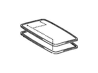 Lexus 63201-50162 Sliding Roof Glass Sub-Assembly