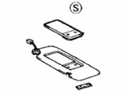 Lexus 74310-50190-A0 Visor Assy, RH