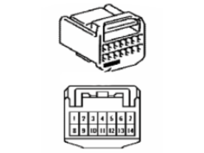 Lexus 90980-12370 Housing, Connector F