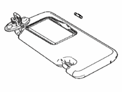 Lexus 74320-11040-C6 Visor Assy, LH