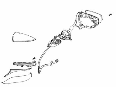 Lexus 87910-11050-J1 Mirror Assembly, Outer Rear