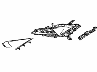 Lexus 81185-11030 Headlamp Unit With Gas, Left