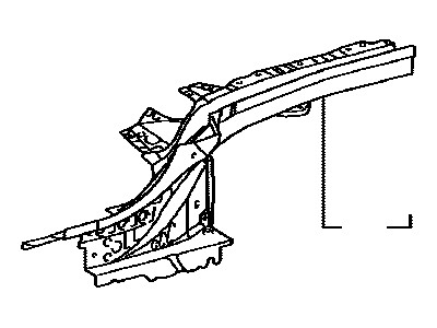 Lexus 57602-33040 Member Sub-Assy, Rear Floor Side, LH