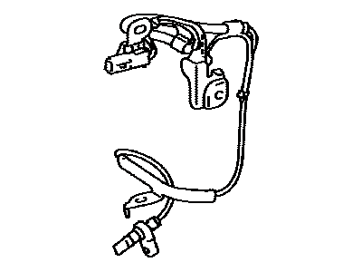 Lexus 89542-60040 Sensor, Speed, Front RH