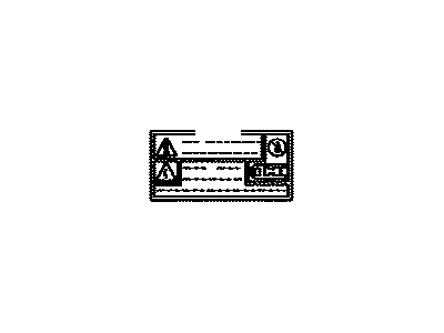 Lexus 82685-76010 Plate, Caution