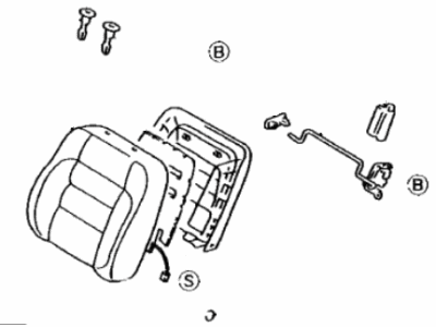 Lexus 71040-30460-A0 Back Assy, Front Seat, RH(For Separate Type)