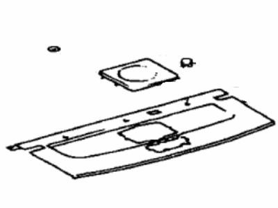 Lexus 64330-3A382-B0 Panel Assy, Package Tray Trim