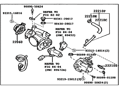 2002 Lexus GS430 Throttle Body - 22030-50160