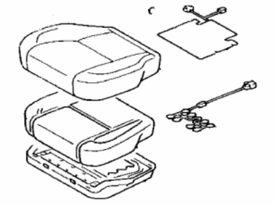 Lexus 71420-3F540-A1 Cushion Assy, Front Seat, LH (For Separate Type)