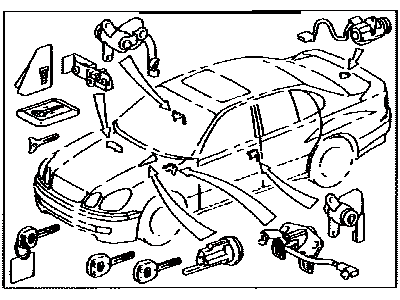 Lexus GS300 Ignition Lock Assembly - 89073-30171