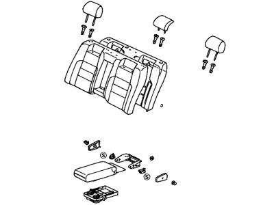 Lexus 70140-30041-B0 Back Assembly, Rear Seat