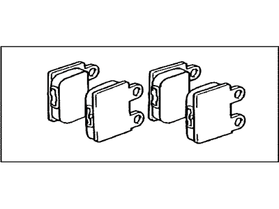 Lexus 04466-30160 Rear Disc Brake Pad Kit