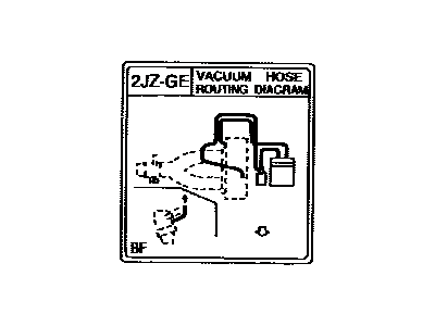 Lexus 17792-50110 Plate, Engine Vacuum Hose Information