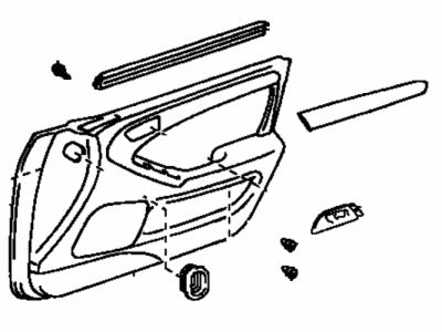 Lexus 67620-30D90-A0 Board Sub-Assy, Front Door Trim, LH