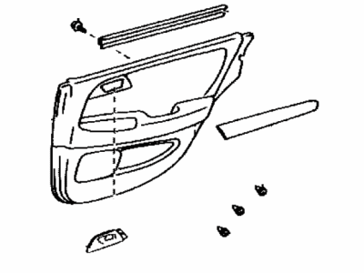 Lexus 67010-30150-A0 Board Sub-Assy, Rear Door Trim, RH