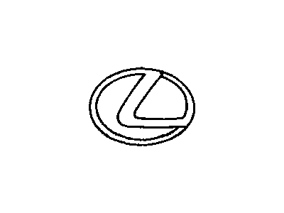 Lexus 75431-30220 Luggage Compartment Door Emblem